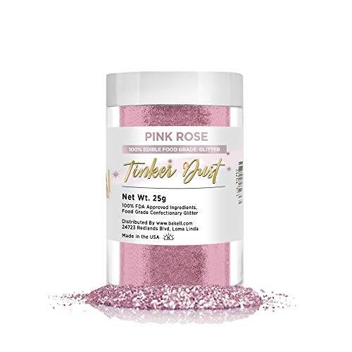 Pink Rose Edible Glitter