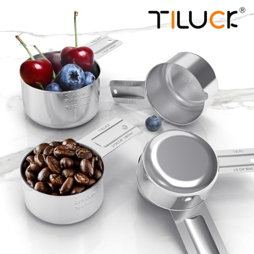 Stainless Steel Measuring Cups & Spoons Set