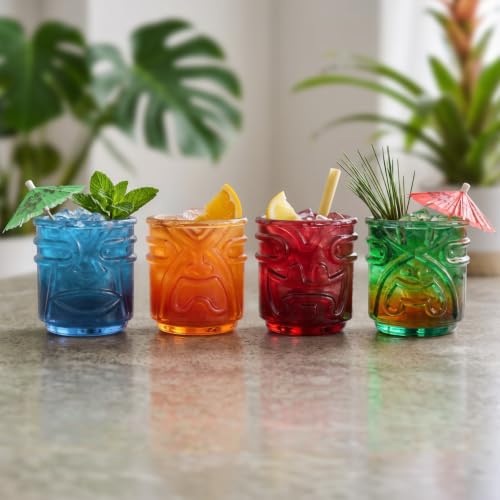 Tiki Cocktail Glasses (4 Count)