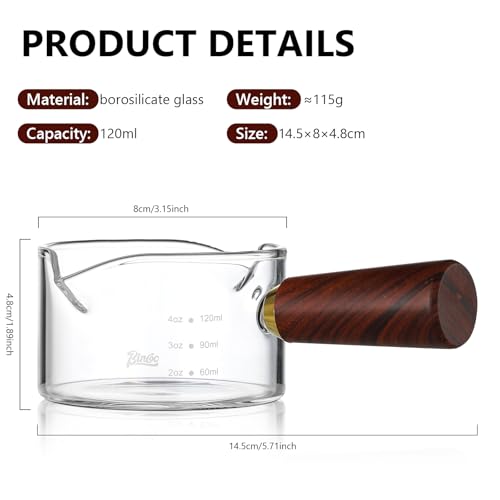 Espresso Shot Glasses with Wood Handle