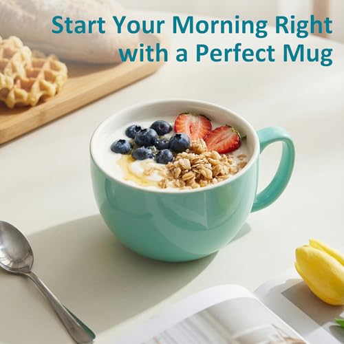 16oz Large Coffee Mugs Set of 4 (4 Count)