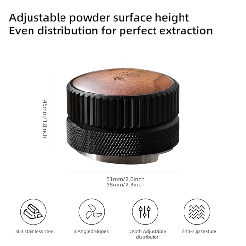 51mm Espresso Distributor Hand Tamper