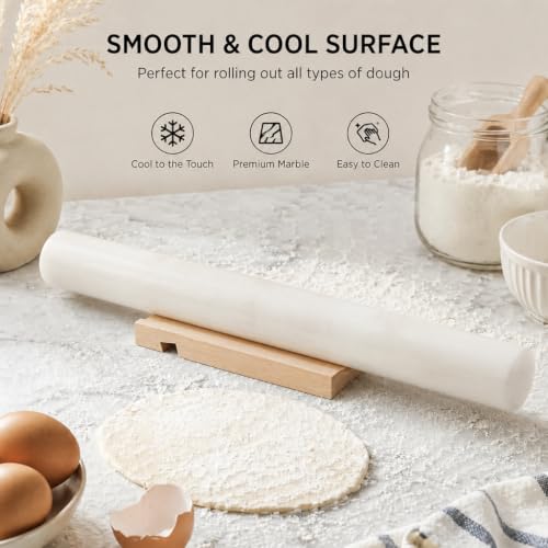Natural Marble Rolling Pin for Baking