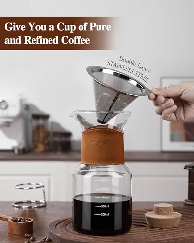 Pour Over Coffee Maker with Double