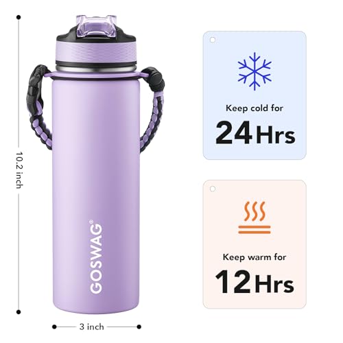 24oz Insulated Stainless Steel Travel Water Bottle