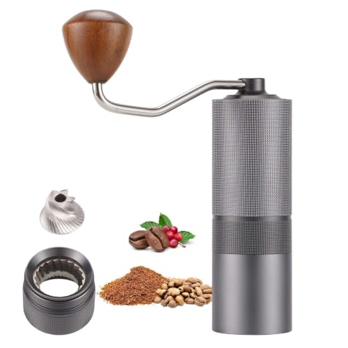 Popsweet C38 Manual Coffee Grinder With Detachable Stainless Steel Tapered Outer Burrs
