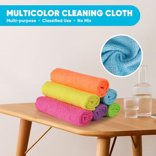 Microfiber Cleaning Cloth Bulk (100 Count)