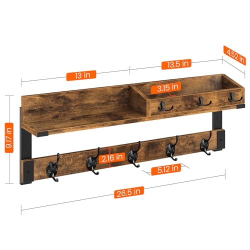 Coat Rack with Shelf