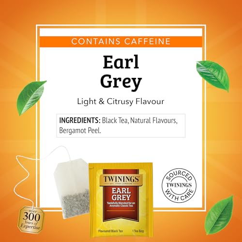 Earl Grey Black Bergamot Caffeinated Tea Bags (120 Count)
