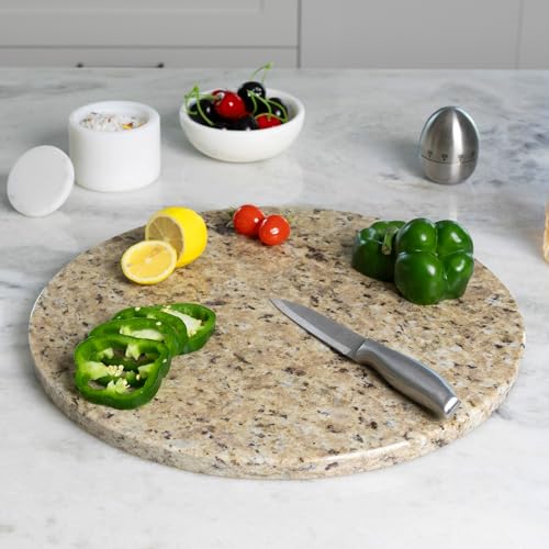 Golden Brown Marble Cutting Board for Kitchen Countertop