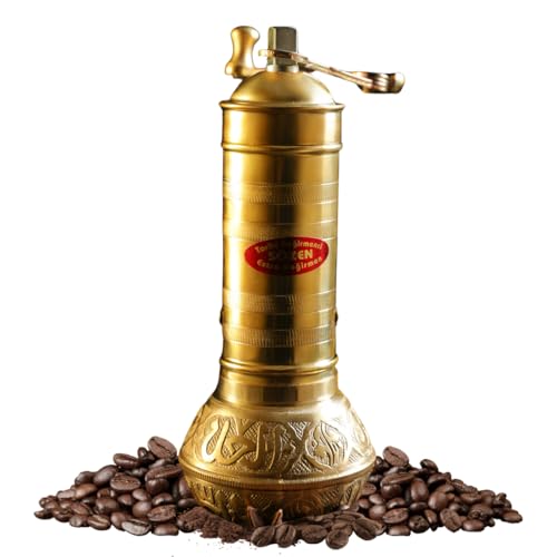 Sozen 7.6" Manual Coffee Grinder Brass