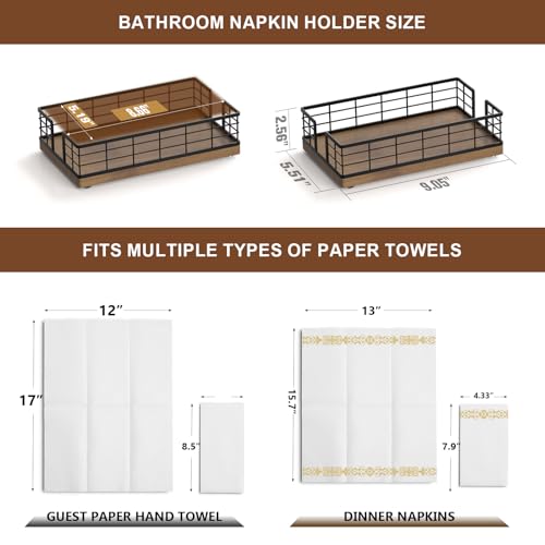 Guest Towel Holder Tray for Bathroom
