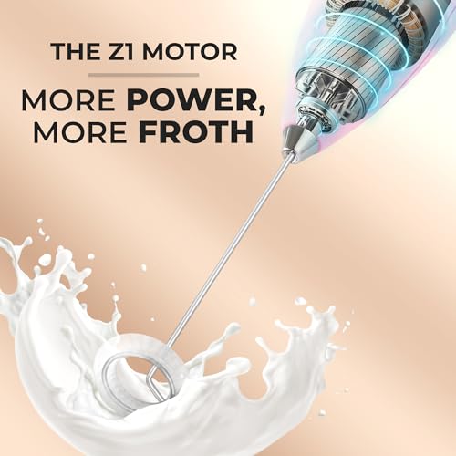 Powerful Milk Frother Wand With Duracell Batteries