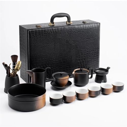 Tea Sets Teaware Kung Fu Tea Set Gift Box Ceramic Teapot Tea Cup Vintage Luxury Chinese Tea Service Set Porcelain Home Items Travel Tea Set Teapot