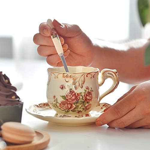 Tea Cups and Saucers Set of 6 (6 Count)
