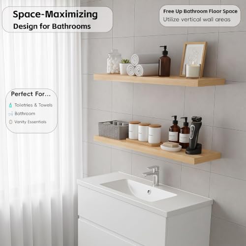 Floating Wall Shelves (2 Count)