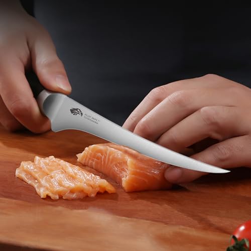 Fillet Knife 7 Inch Professional Fish Boning Knife for Trimming Meat & Poultry