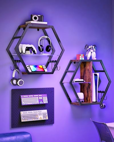18.9 inch Gaming Floating Shelves (2 Count)