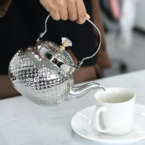 1.2L Hammered Tea Kettle Stovetop
