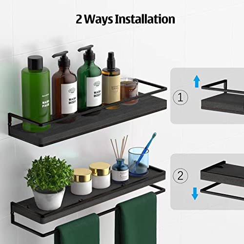 Floating Shelves Wall Mounted Set of 2 (2 Count)