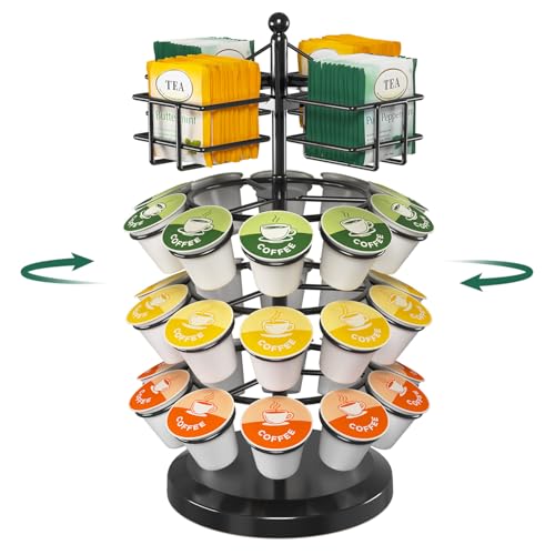 K Cup Holder Coffee Pod Organizer Carousel for Countertop