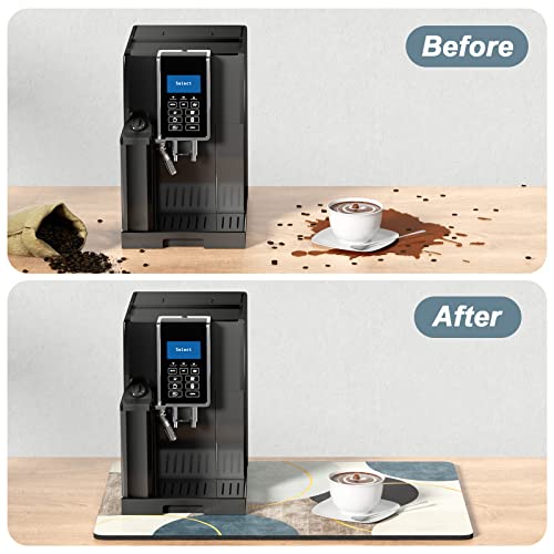 Coffee Mat 16" x 24" Cute Boho Theme Coffee Bar Mats for Espresso Machine Station Accessories and Organizer