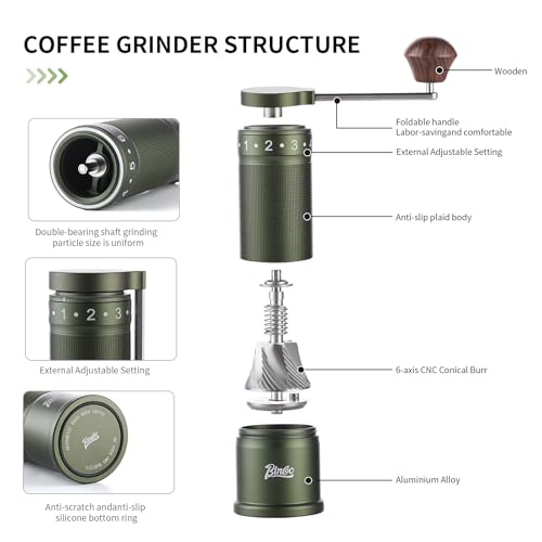 Manual Coffee Grinder Manual Foldable Handle
