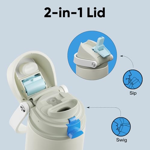 Insulated Water Bottle with Straw