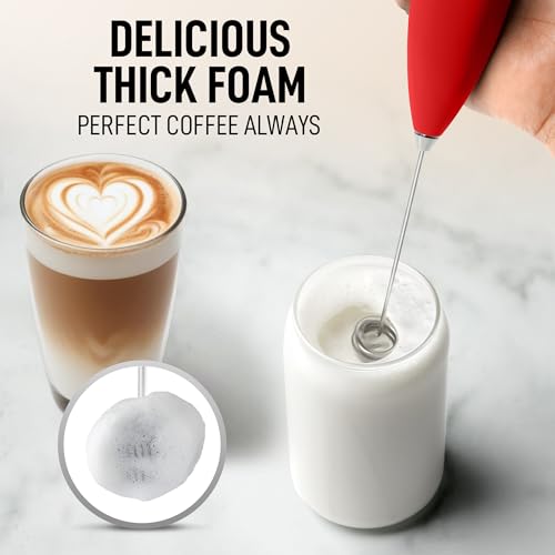 Powerful Milk Frother Wand With Duracell Batteries