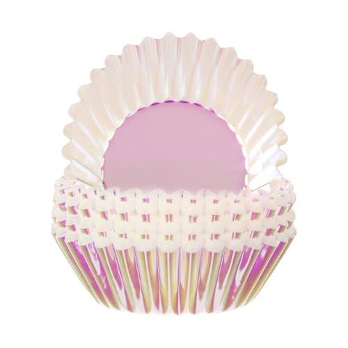 Iridescent Pink Cupcake Liners Wrappers Baking Cups Cupcake 100 Count