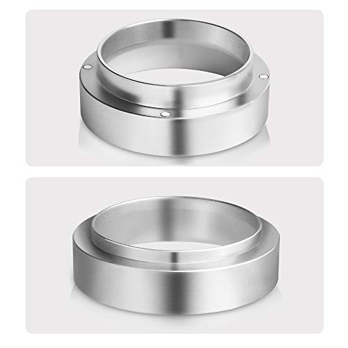 Aluminum Espresso Coffee Dosing Funnel Dosing Ring Funnel Replacement for 53mm Portafilters Espresso Machine Espresso Hand Tampers Accessories