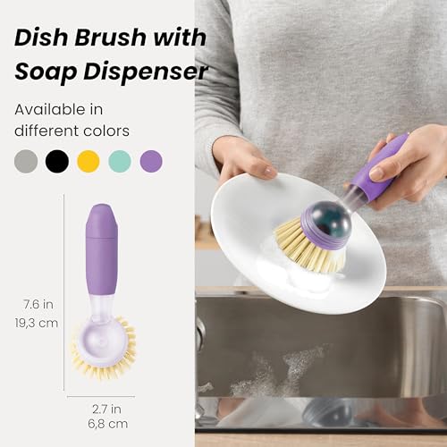 Rengo Dish Brush with Soap Dispenser