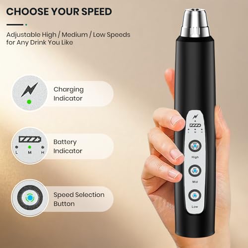Milk Frother Handheld Rechargeable