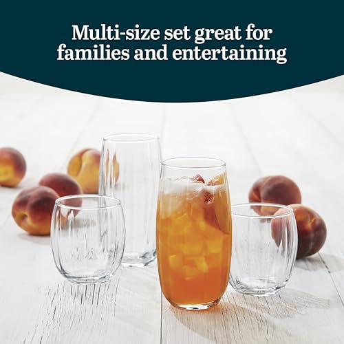 Samba Rocks and Tumbler Glass Cups Set of 16