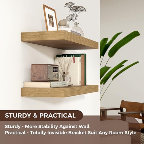 24 Inch Floating Shelves for Wall (2 Count)