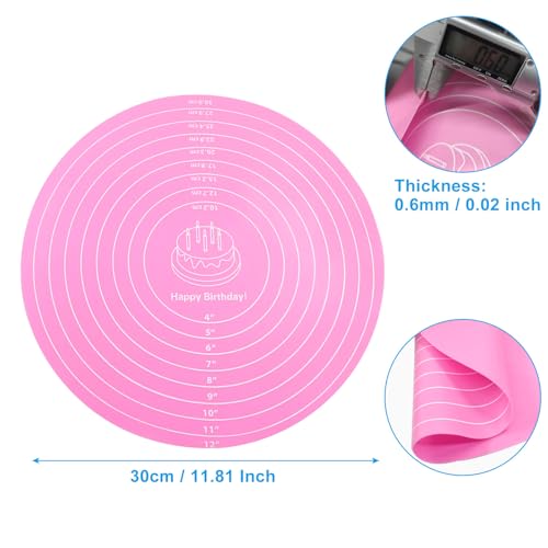 12 Inch Round Silicone Cake Mat