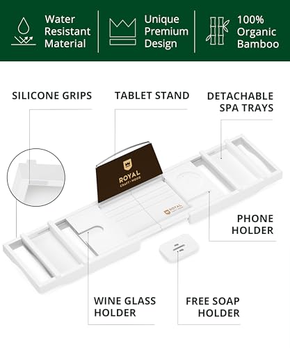 Premium Foldable Bathtub Tray Caddy