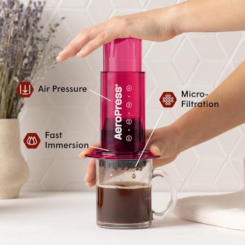 Clear Pink Coffee Press