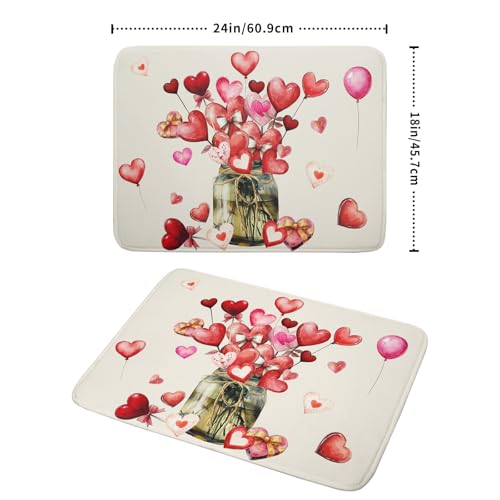 Valentine's Day Dish Drying Mat for Kitchen Counter