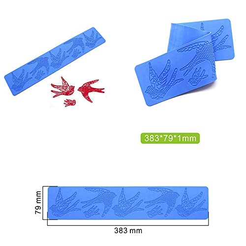3D Bird Silicone Mold for Cupcake Fondant Lace Pad Cake Decorating