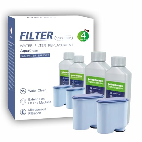 2 Water Filters & 2x250ml Descaler for Philips Coffee Machines