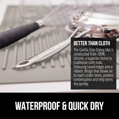Patented BPA Free Silicone Dish Drying Mat