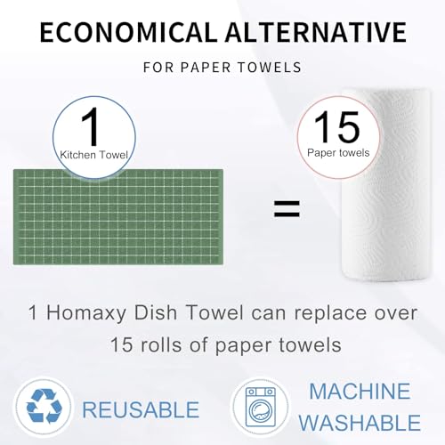 100% Cotton Terry Kitchen Towels (8 Count)