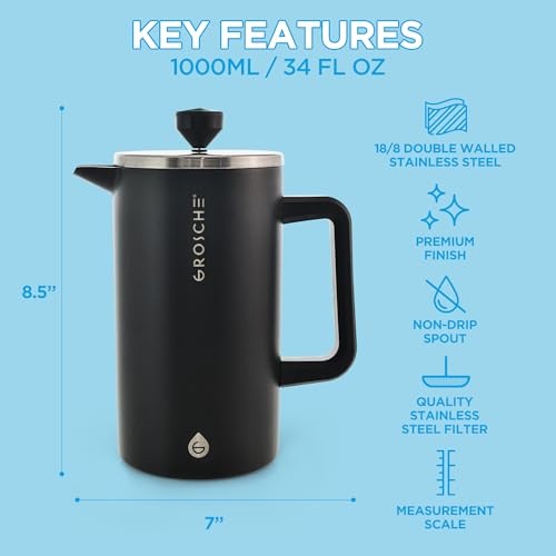 Dublin Double Wall Stainless French Press