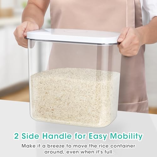 Large Rice Container 25 Lbs with Easy
