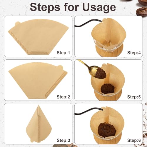 100 Count #4 Cone Coffee Filters 8