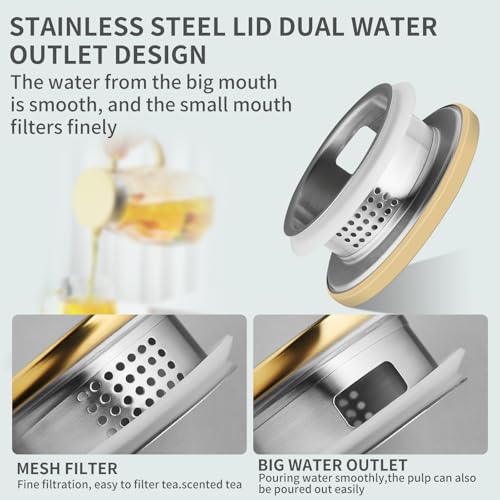 68OZ Glass Pitcher with Lid and Spout