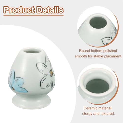 Ceramic Chasen Stand 70mm Matcha Whisk Holder Tea Set Whisks Stand Traditional Matcha Tea Chasen Holder Tea Set Accessories for Tea Tasting