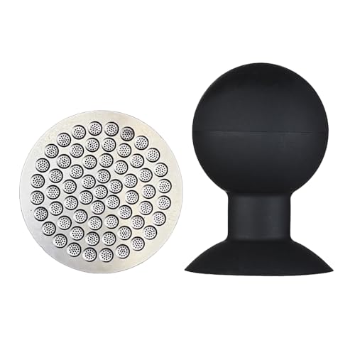 Puck Screen Reusable Mesh Coffee Filter for Espresso Portafilter Basket with Silent Puck Screen Ejector Coffee Grounds Remover Knock