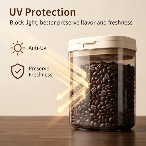 Airtight Food Storage Container with Magnetic Scoop & Built